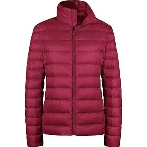 Wantdo Womens SMALL Lightweight White Duck Down Jacket Ultra Light  Packable